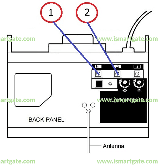 Wiring diagram for Chamberlain MotorLift 2000
